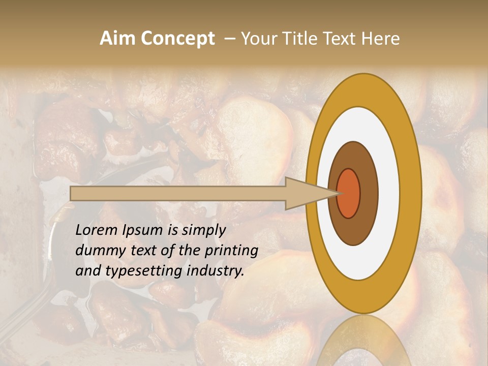 A Close Up Of Food On A Plate With A Spoon PowerPoint Template