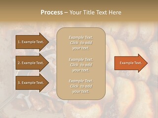 A Close Up Of Food On A Plate With A Spoon PowerPoint Template