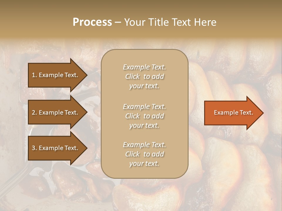 A Close Up Of Food On A Plate With A Spoon PowerPoint Template