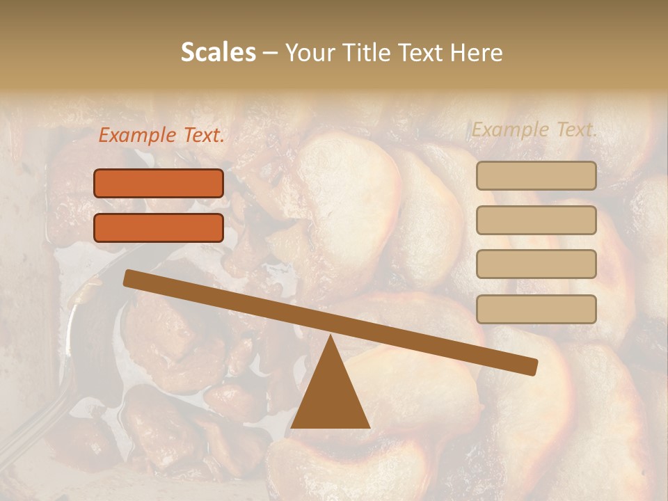 A Close Up Of Food On A Plate With A Spoon PowerPoint Template