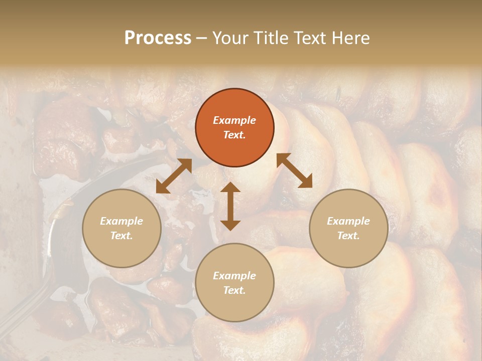 A Close Up Of Food On A Plate With A Spoon PowerPoint Template