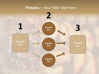 A Close Up Of Food On A Plate With A Spoon PowerPoint Template