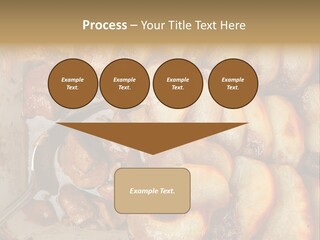 A Close Up Of Food On A Plate With A Spoon PowerPoint Template