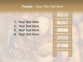 A Close Up Of Food On A Plate With A Spoon PowerPoint Template