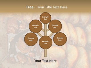 A Close Up Of Food On A Plate With A Spoon PowerPoint Template