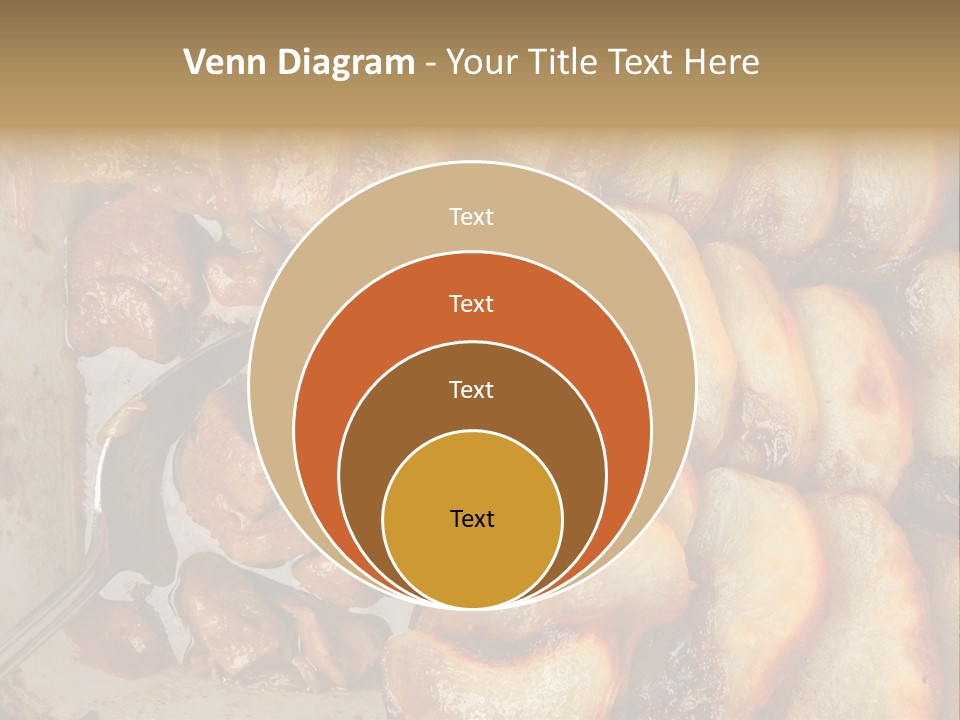 A Close Up Of Food On A Plate With A Spoon PowerPoint Template