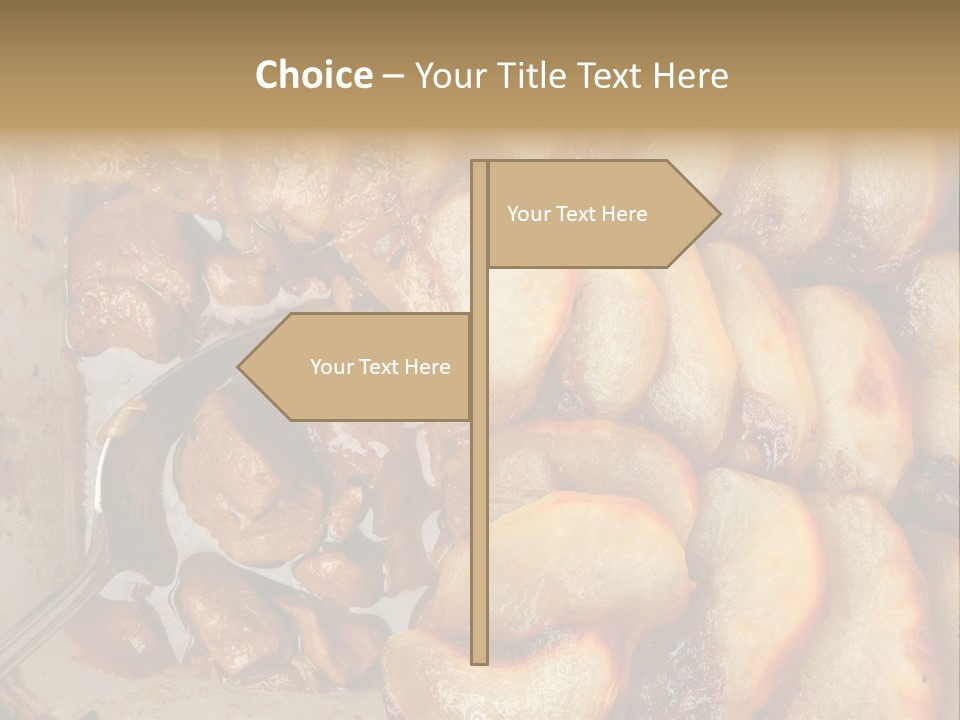 A Close Up Of Food On A Plate With A Spoon PowerPoint Template