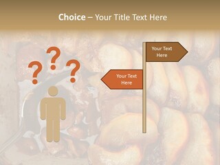 A Close Up Of Food On A Plate With A Spoon PowerPoint Template