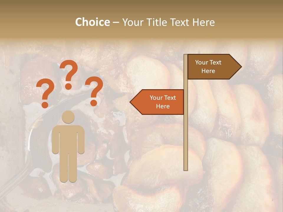 A Close Up Of Food On A Plate With A Spoon PowerPoint Template