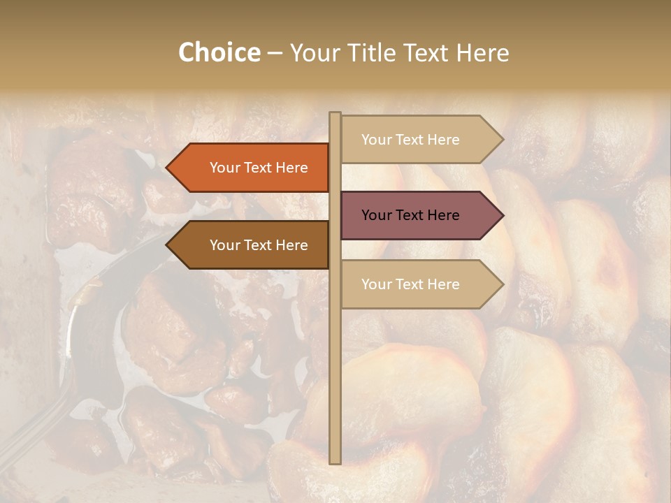 A Close Up Of Food On A Plate With A Spoon PowerPoint Template
