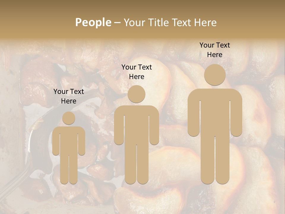 A Close Up Of Food On A Plate With A Spoon PowerPoint Template