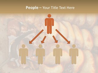 A Close Up Of Food On A Plate With A Spoon PowerPoint Template