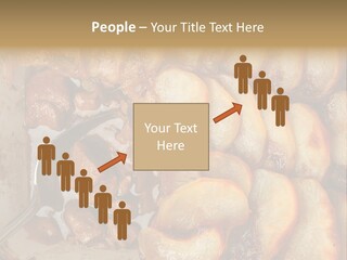 A Close Up Of Food On A Plate With A Spoon PowerPoint Template