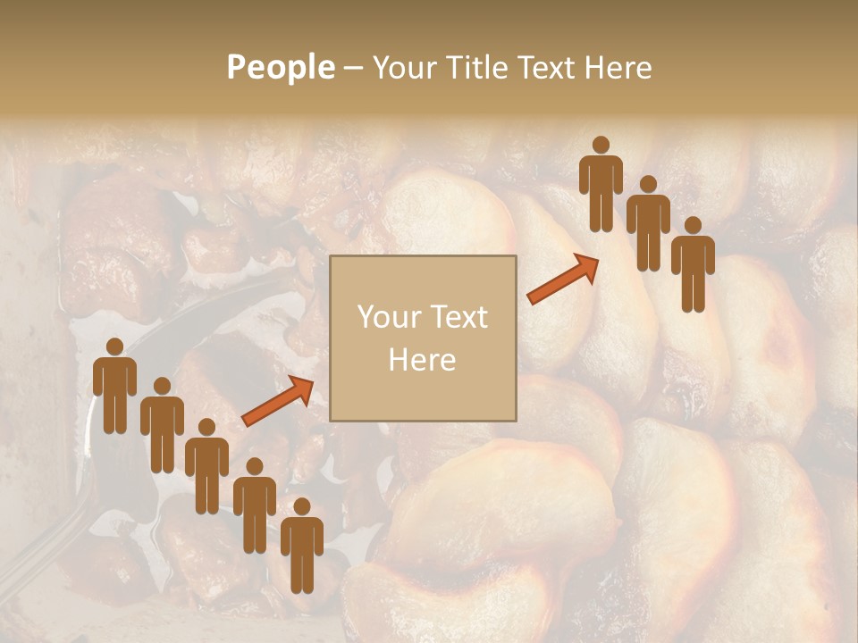 A Close Up Of Food On A Plate With A Spoon PowerPoint Template