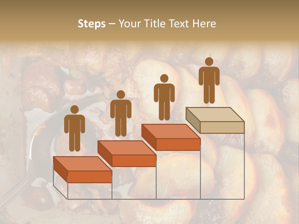 A Close Up Of Food On A Plate With A Spoon PowerPoint Template