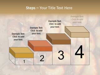 A Close Up Of Food On A Plate With A Spoon PowerPoint Template