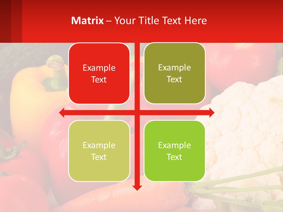 A Bunch Of Different Types Of Vegetables On A Table PowerPoint Template