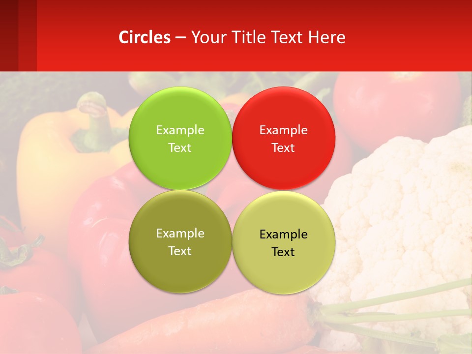 A Bunch Of Different Types Of Vegetables On A Table PowerPoint Template