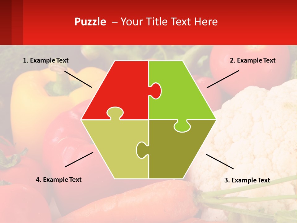 A Bunch Of Different Types Of Vegetables On A Table PowerPoint Template