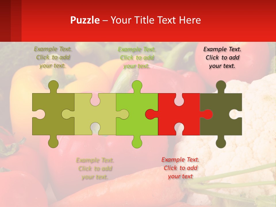 A Bunch Of Different Types Of Vegetables On A Table PowerPoint Template
