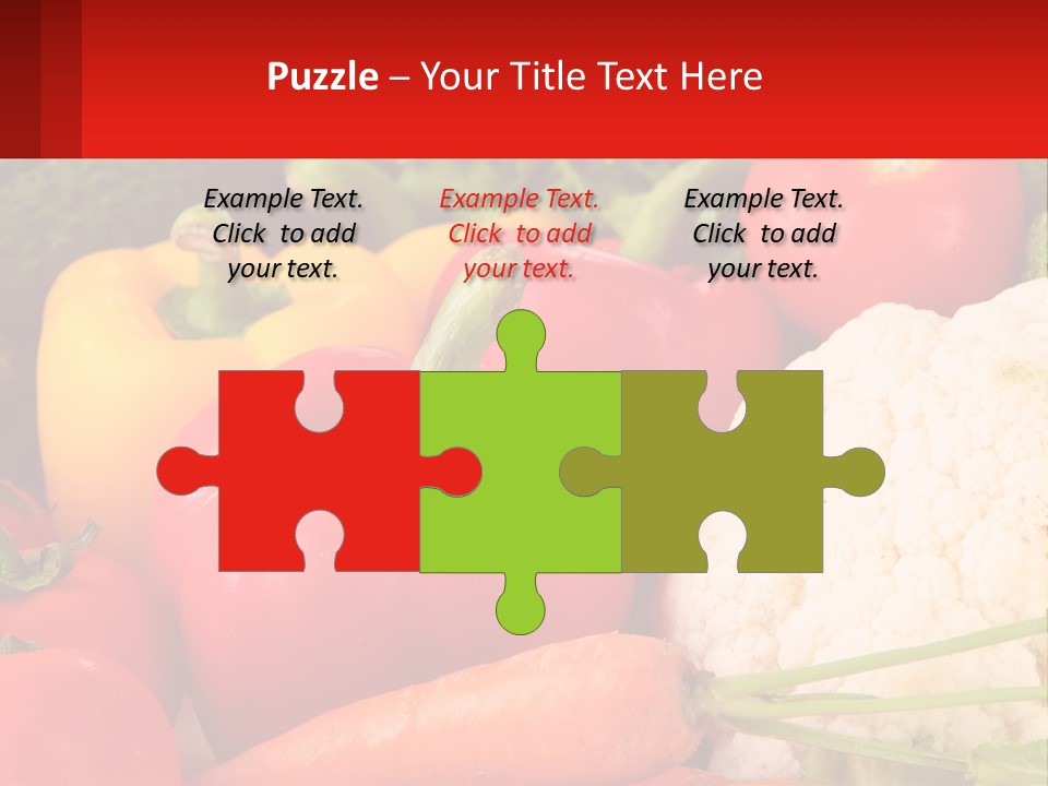 A Bunch Of Different Types Of Vegetables On A Table PowerPoint Template