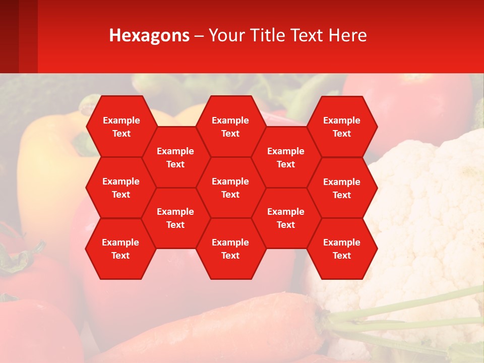 A Bunch Of Different Types Of Vegetables On A Table PowerPoint Template