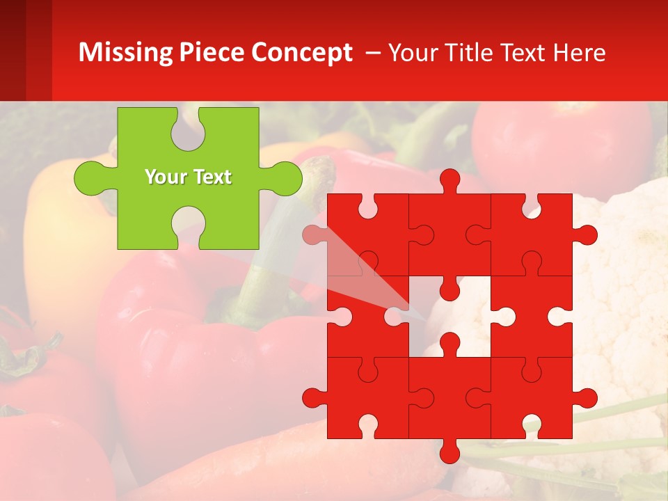 A Bunch Of Different Types Of Vegetables On A Table PowerPoint Template