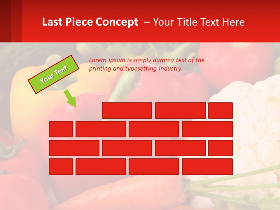 A Bunch Of Different Types Of Vegetables On A Table PowerPoint Template