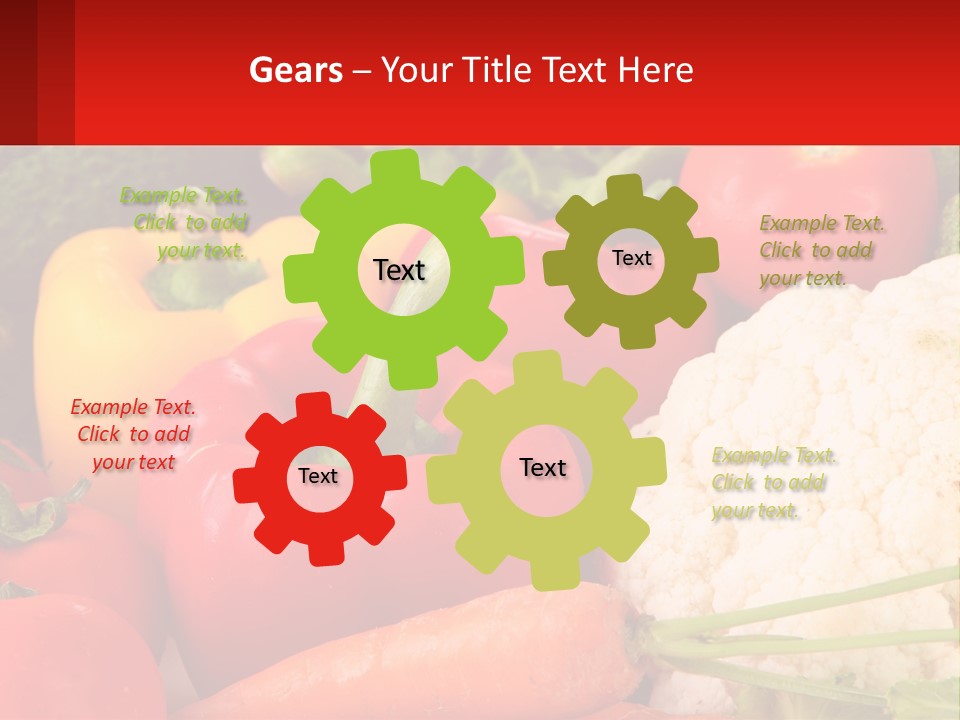 A Bunch Of Different Types Of Vegetables On A Table PowerPoint Template