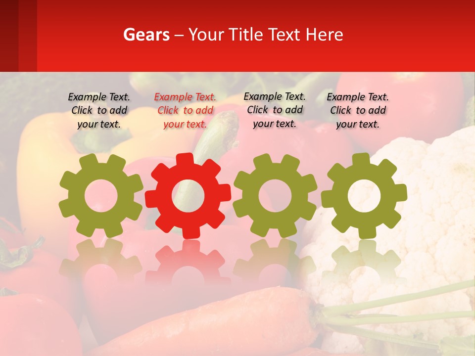 A Bunch Of Different Types Of Vegetables On A Table PowerPoint Template