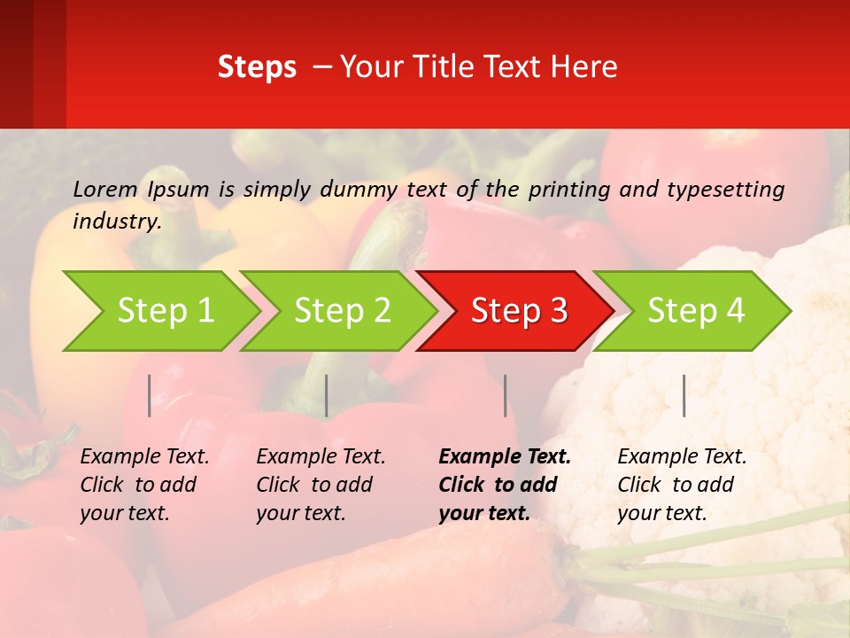 A Bunch Of Different Types Of Vegetables On A Table PowerPoint Template