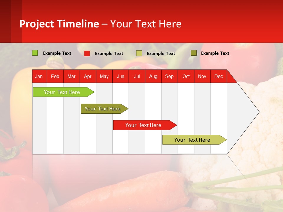 A Bunch Of Different Types Of Vegetables On A Table PowerPoint Template