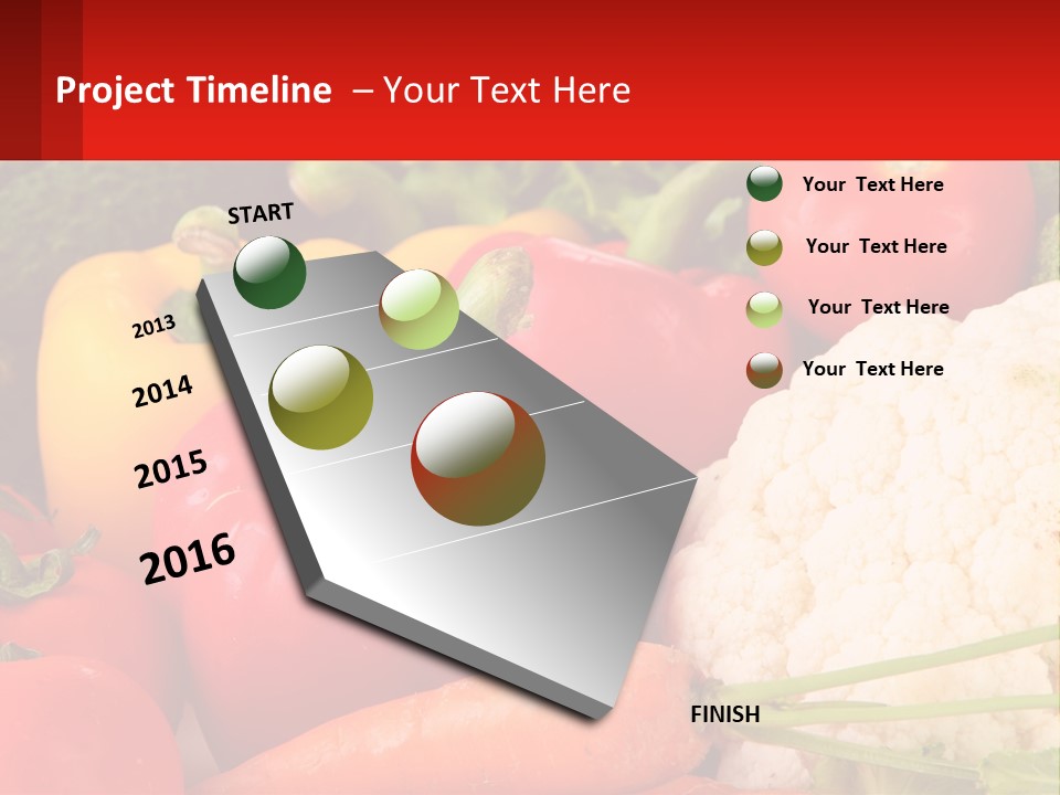 A Bunch Of Different Types Of Vegetables On A Table PowerPoint Template
