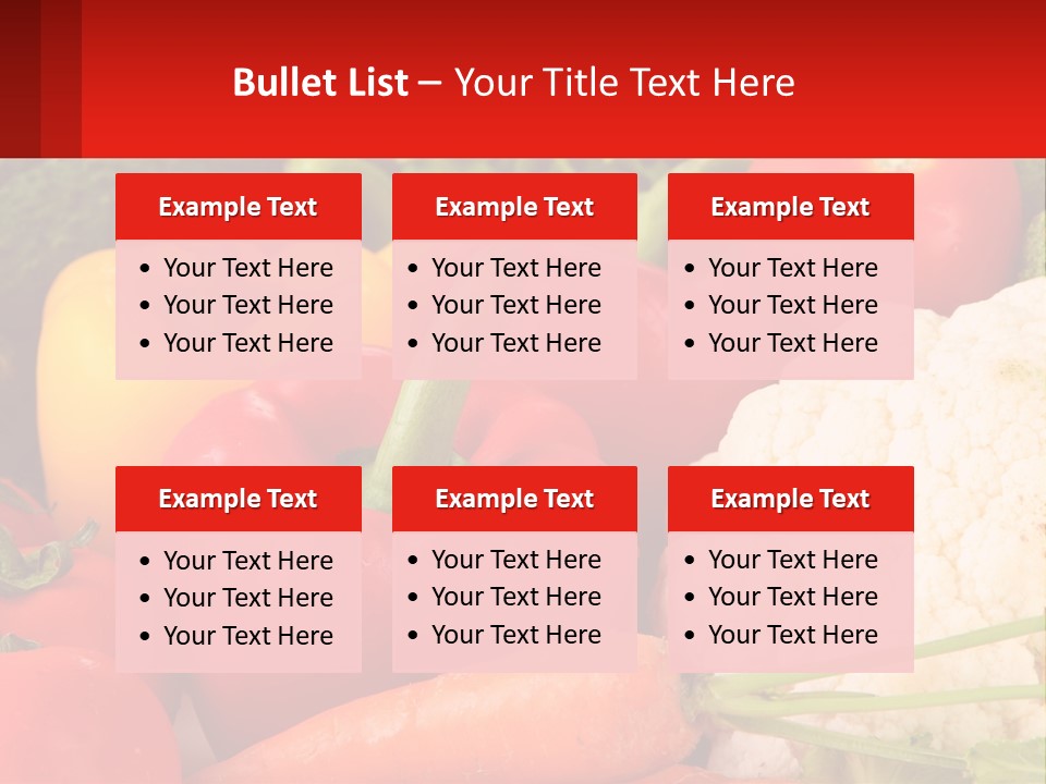 A Bunch Of Different Types Of Vegetables On A Table PowerPoint Template