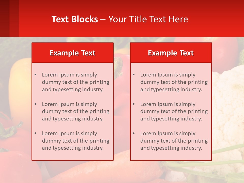 A Bunch Of Different Types Of Vegetables On A Table PowerPoint Template