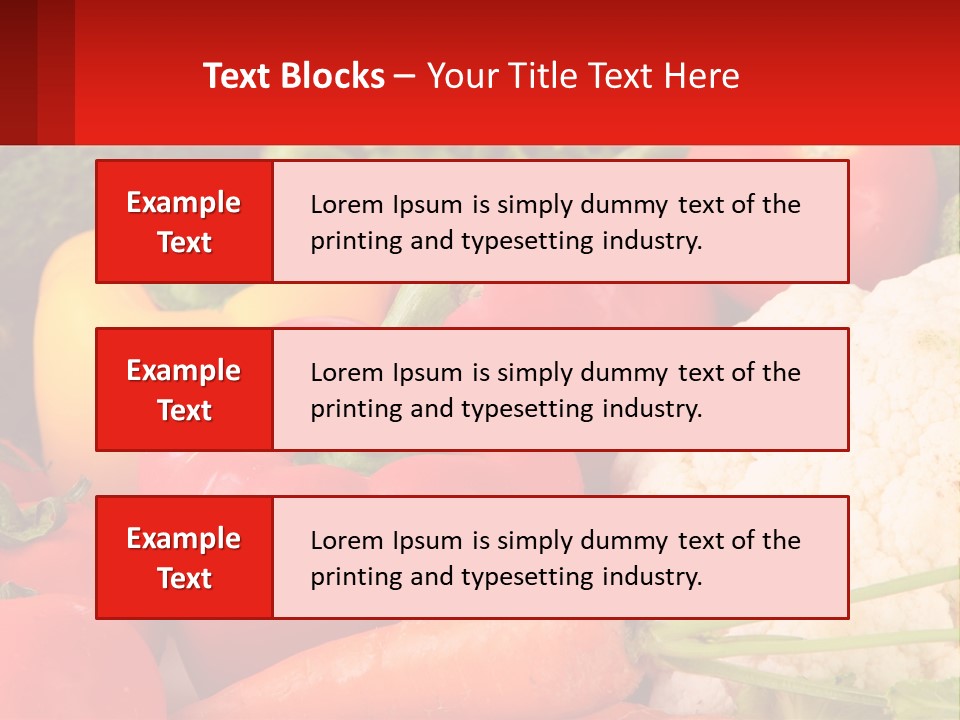 A Bunch Of Different Types Of Vegetables On A Table PowerPoint Template