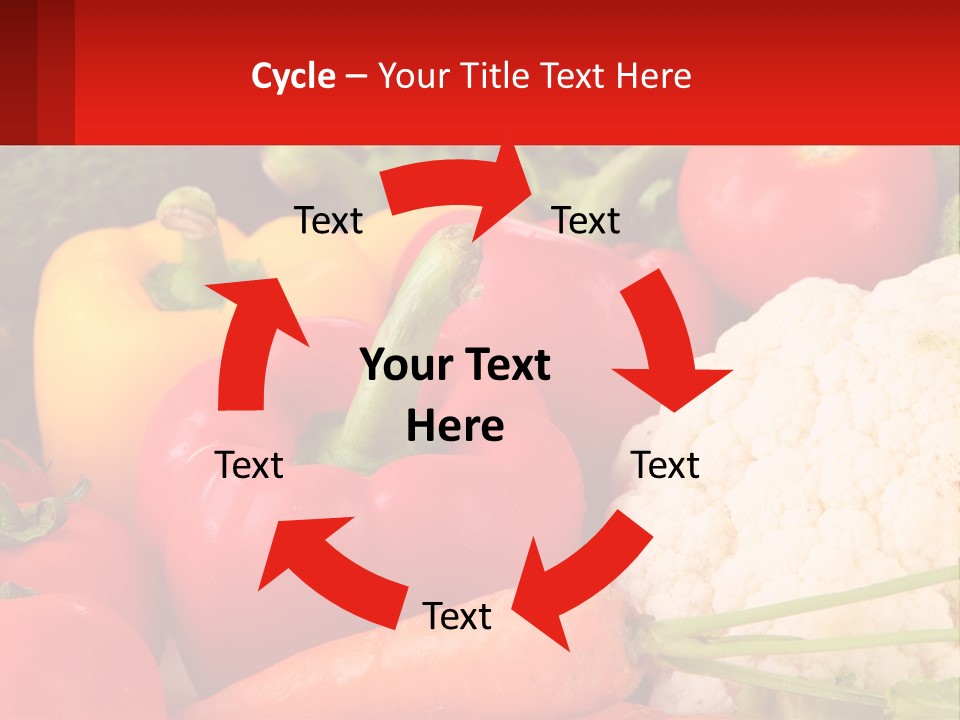 A Bunch Of Different Types Of Vegetables On A Table PowerPoint Template