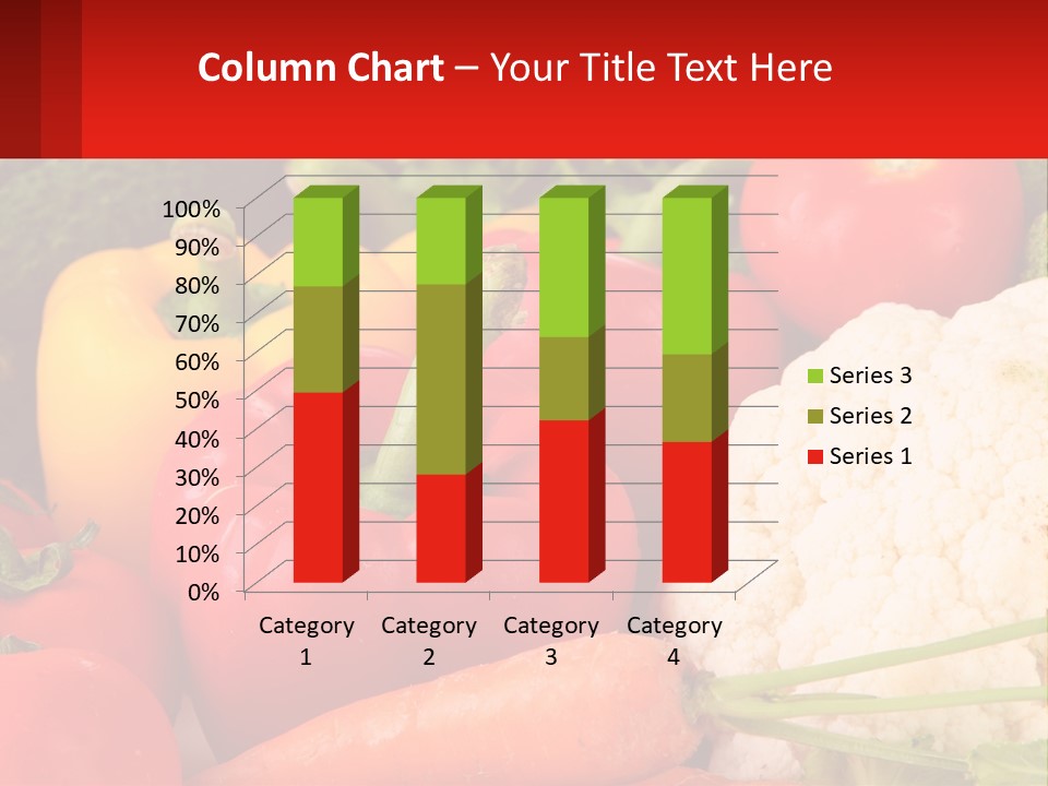 A Bunch Of Different Types Of Vegetables On A Table PowerPoint Template