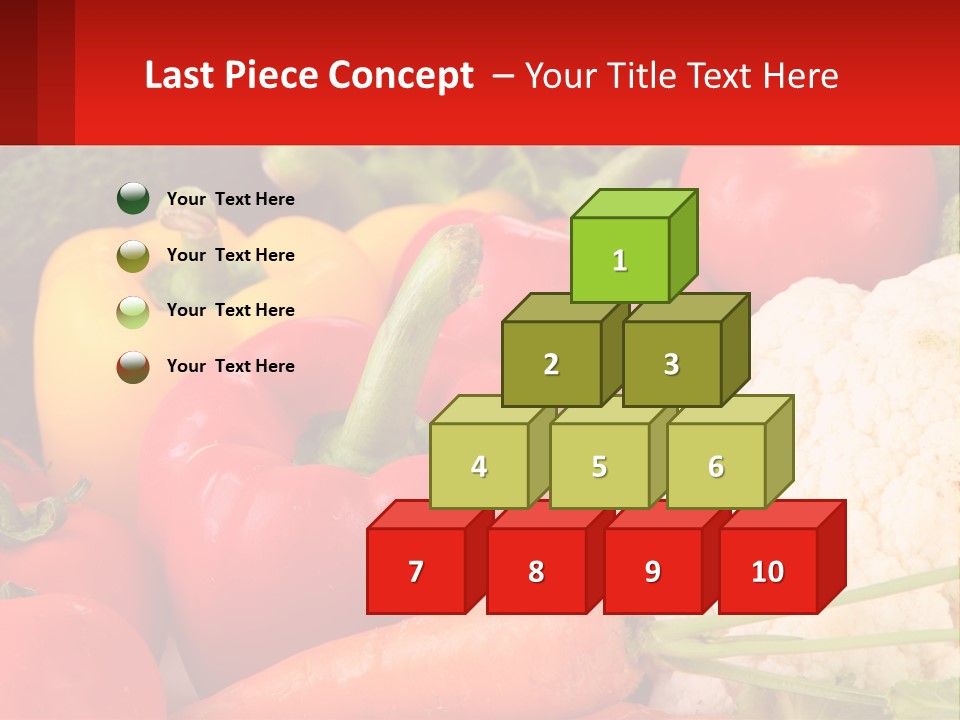 A Bunch Of Different Types Of Vegetables On A Table PowerPoint Template