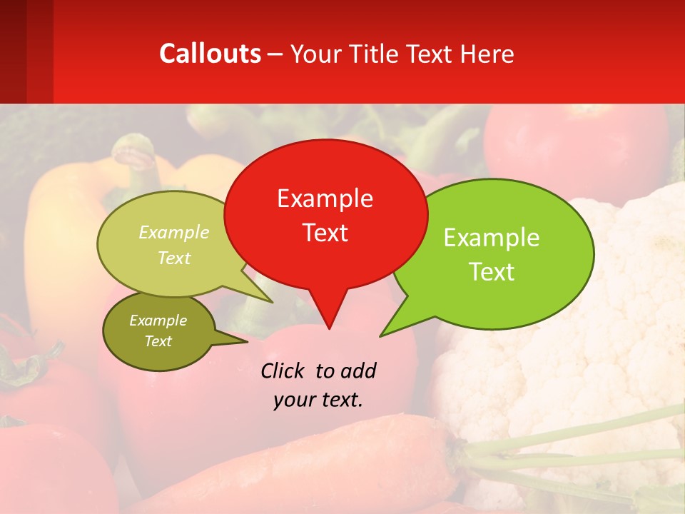 A Bunch Of Different Types Of Vegetables On A Table PowerPoint Template