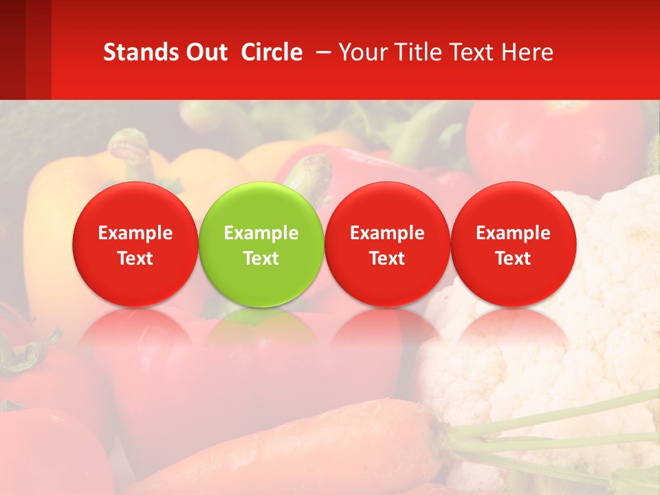 A Bunch Of Different Types Of Vegetables On A Table PowerPoint Template