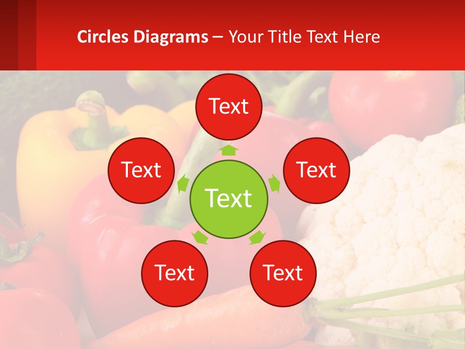 A Bunch Of Different Types Of Vegetables On A Table PowerPoint Template