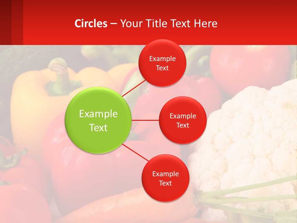 A Bunch Of Different Types Of Vegetables On A Table PowerPoint Template