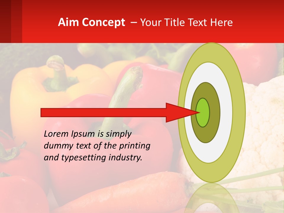 A Bunch Of Different Types Of Vegetables On A Table PowerPoint Template