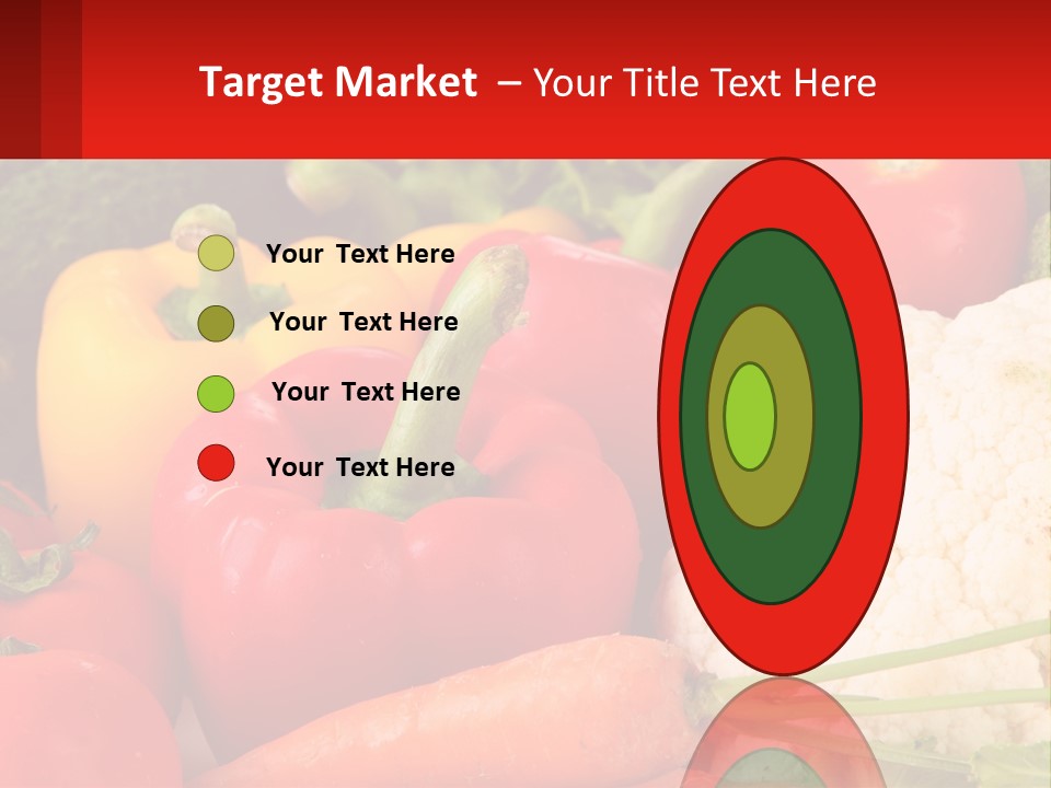 A Bunch Of Different Types Of Vegetables On A Table PowerPoint Template