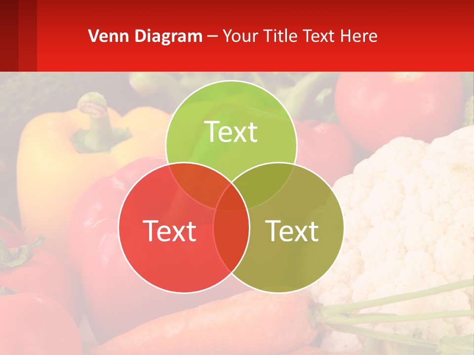 A Bunch Of Different Types Of Vegetables On A Table PowerPoint Template
