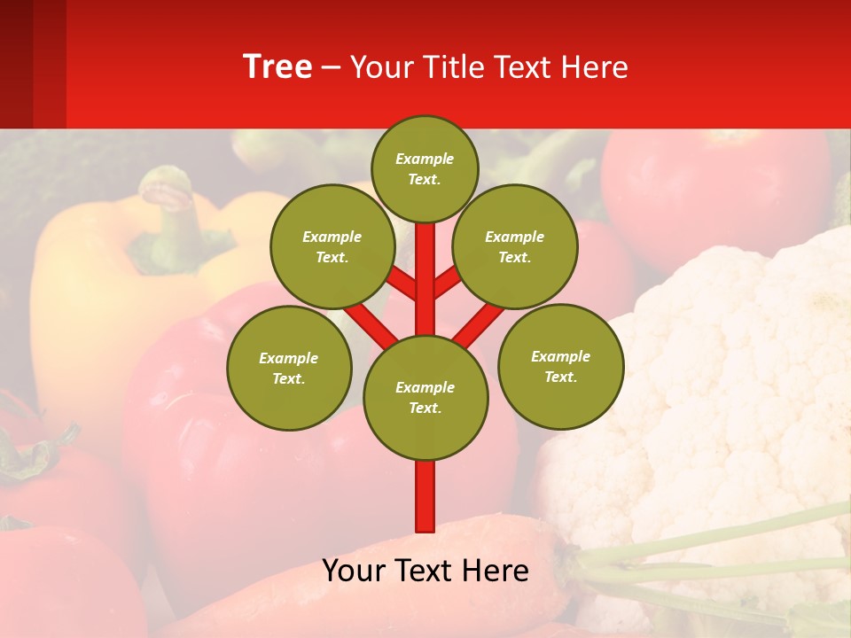 A Bunch Of Different Types Of Vegetables On A Table PowerPoint Template