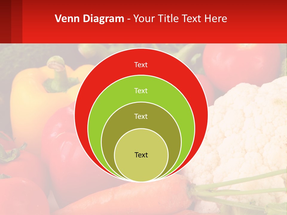 A Bunch Of Different Types Of Vegetables On A Table PowerPoint Template