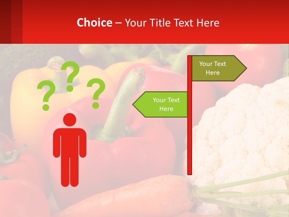 A Bunch Of Different Types Of Vegetables On A Table PowerPoint Template