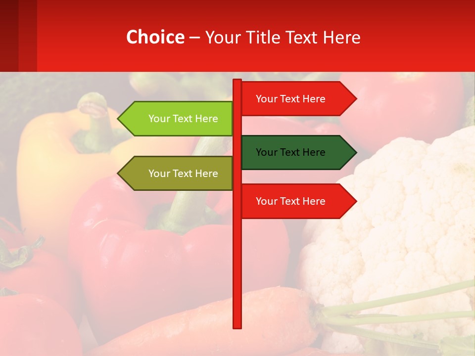 A Bunch Of Different Types Of Vegetables On A Table PowerPoint Template
